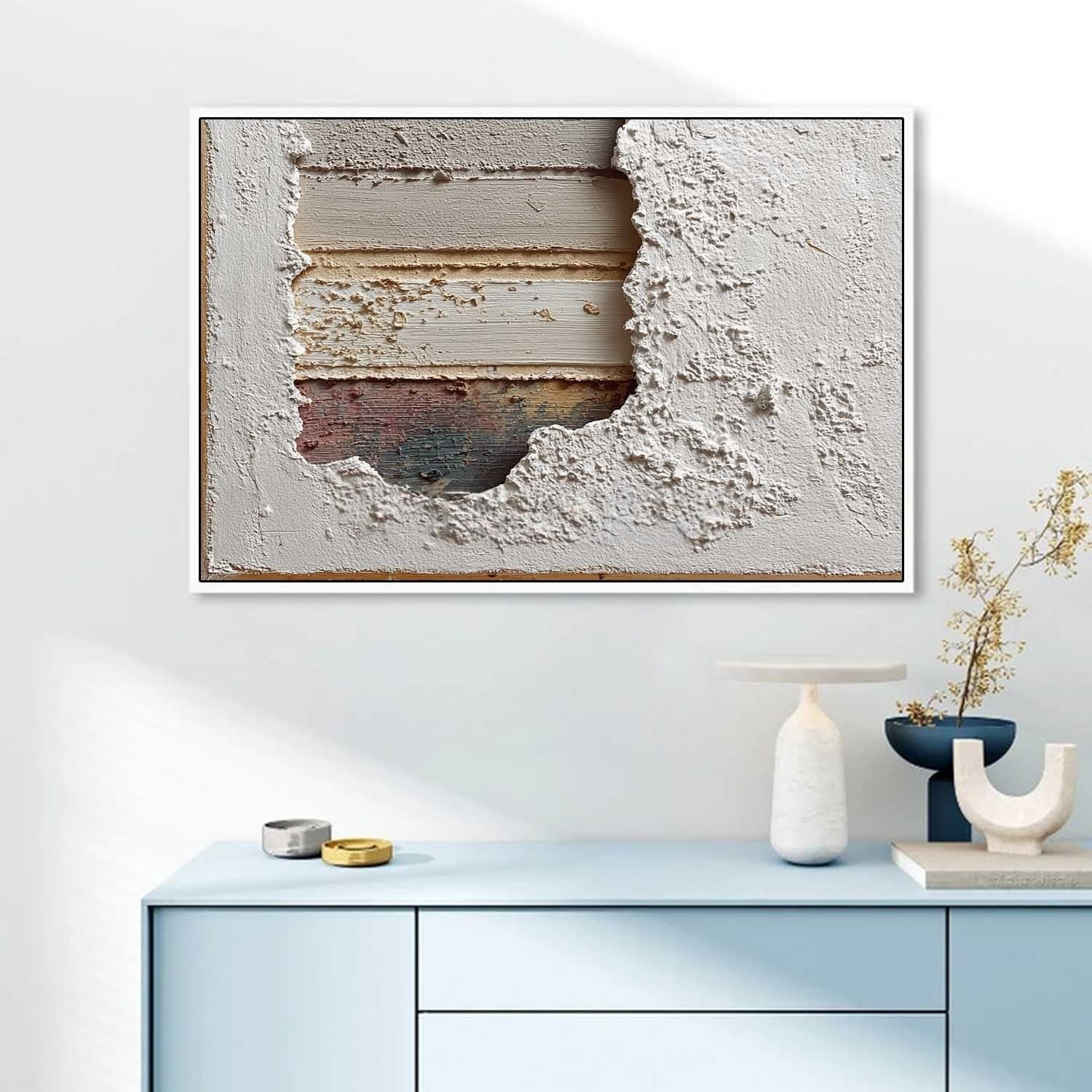 Wabi-Sabi Layered Texture Painting - Neutralighting