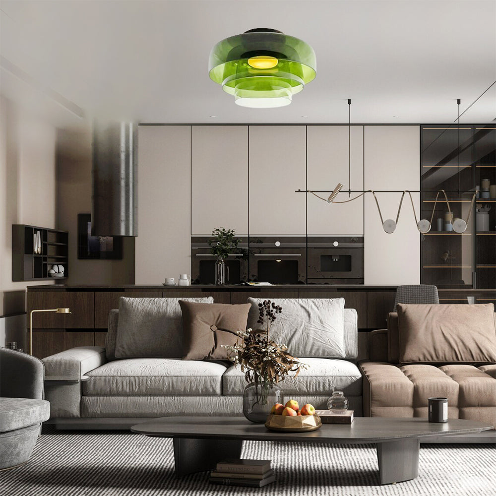 Aria Modern Simple Creative Glass Flush Mount Ceiling Light - Neutral Decor