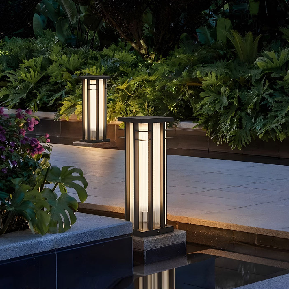 Esmond Unique Modern Steel Outdoor Path Light