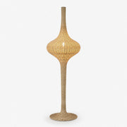 Onion Rattan Floor Lamp-Neutral Decor