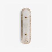 Travertine Pill Sconce-Neutral Decor