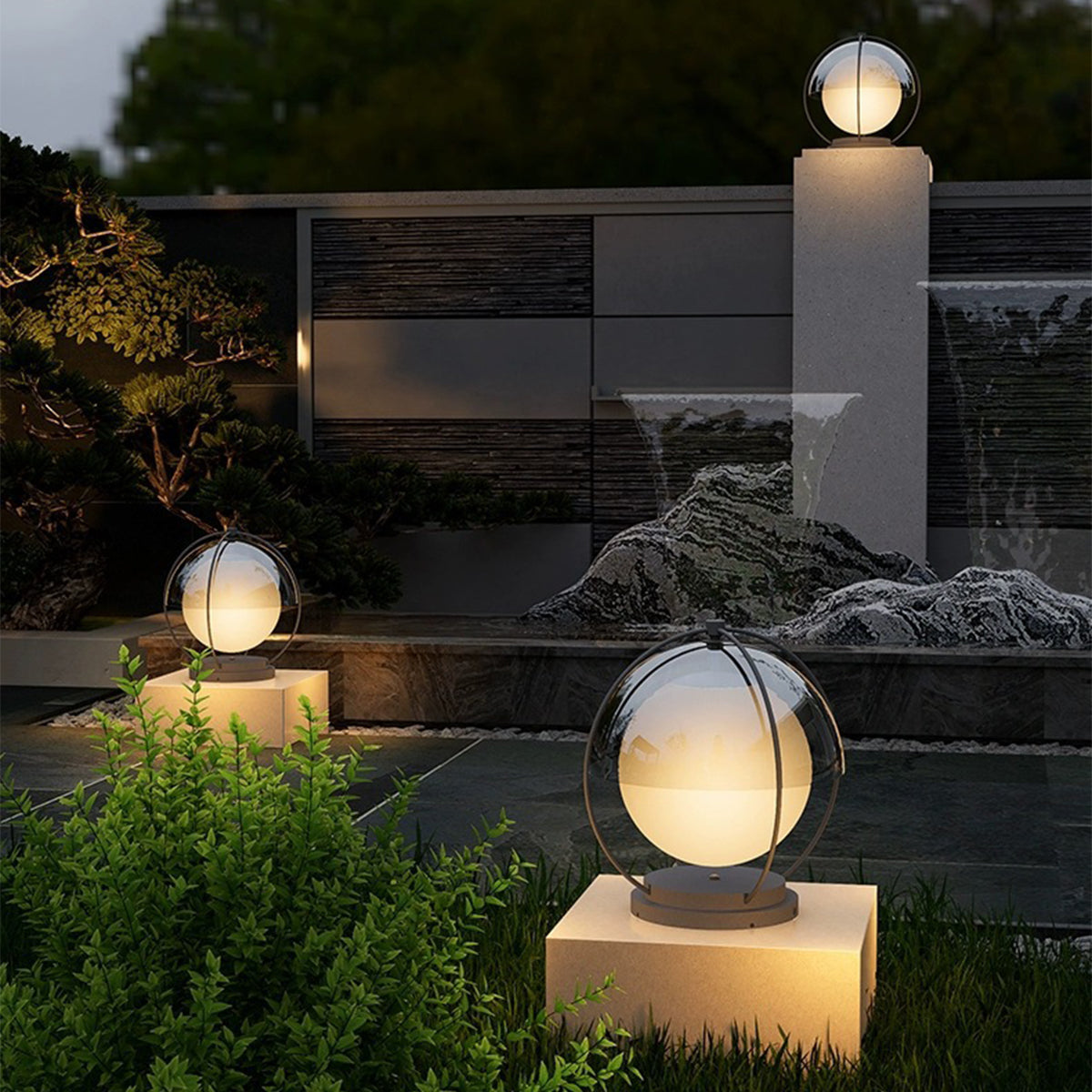 Redy Led Modern Minimalist Outdoor Pillar Lights