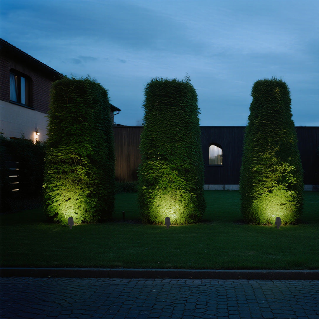 Germa LED Classic Round Glass Outdoor Spotlights