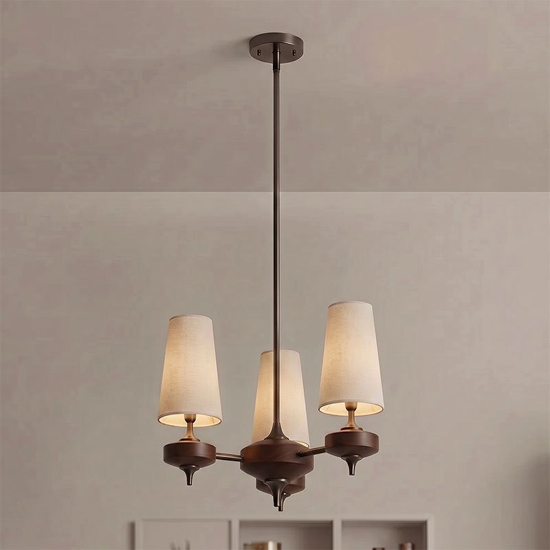 Orlan Shade Chandelier-Neutral Decor