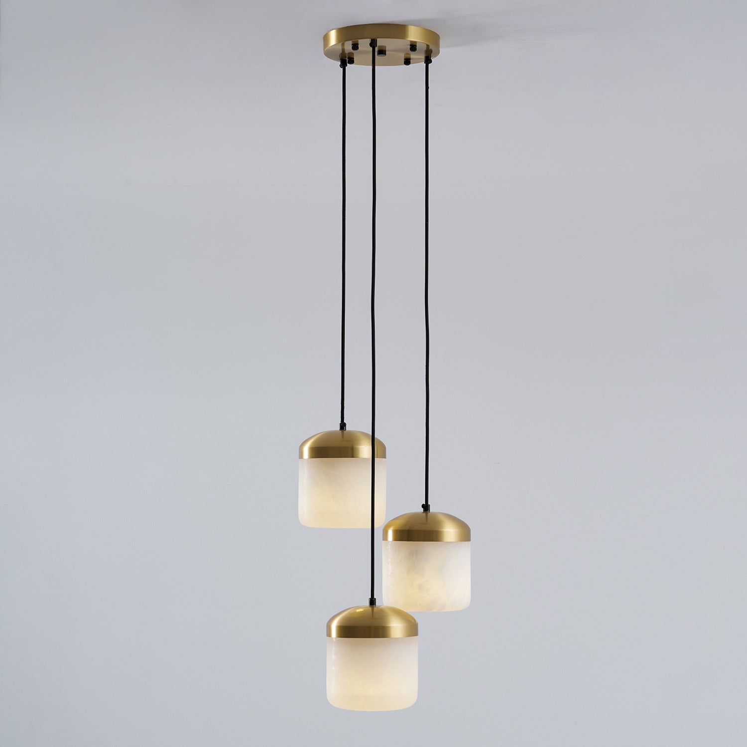 Modern interior featuring the Asta Alabaster Pendant Lamp.