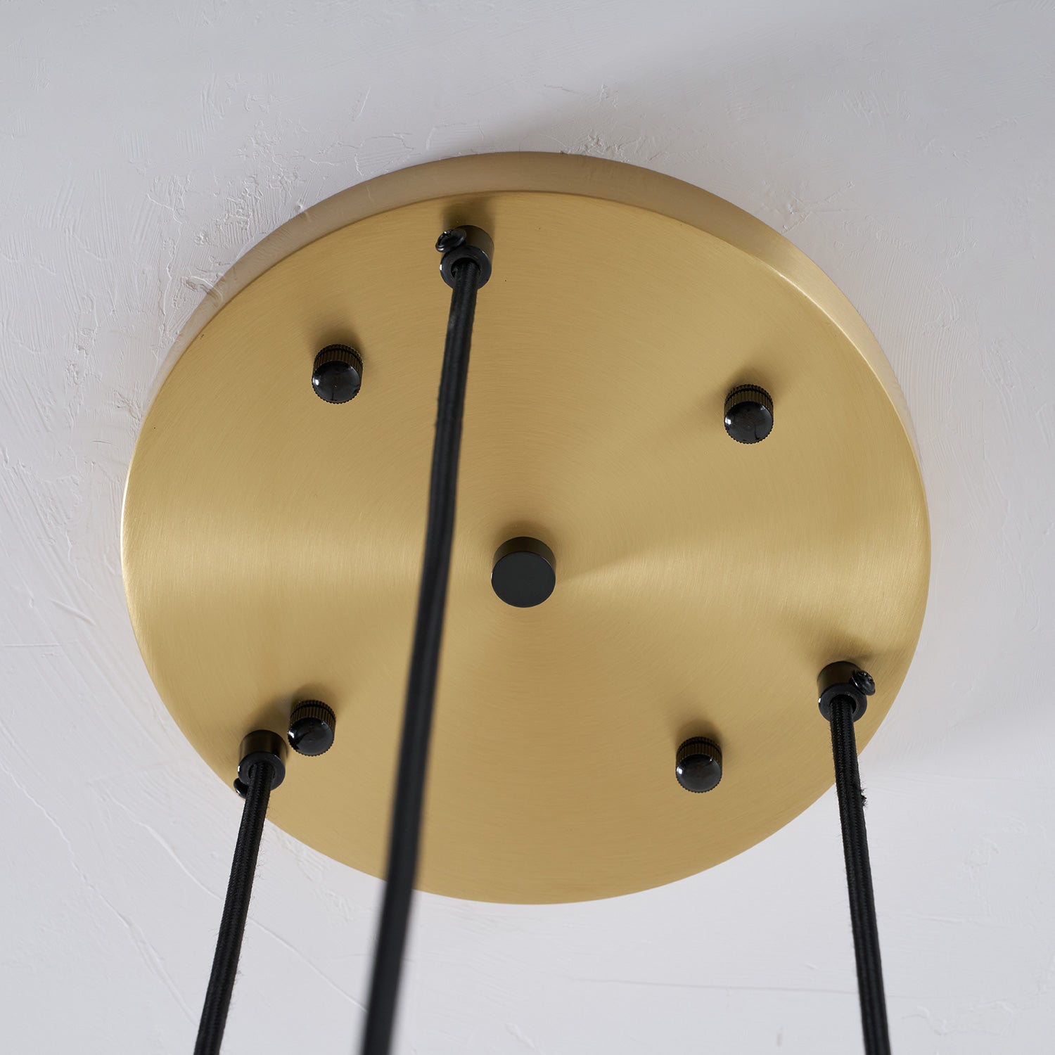 Close-up of the integrated LED light source within the Asta lamp.