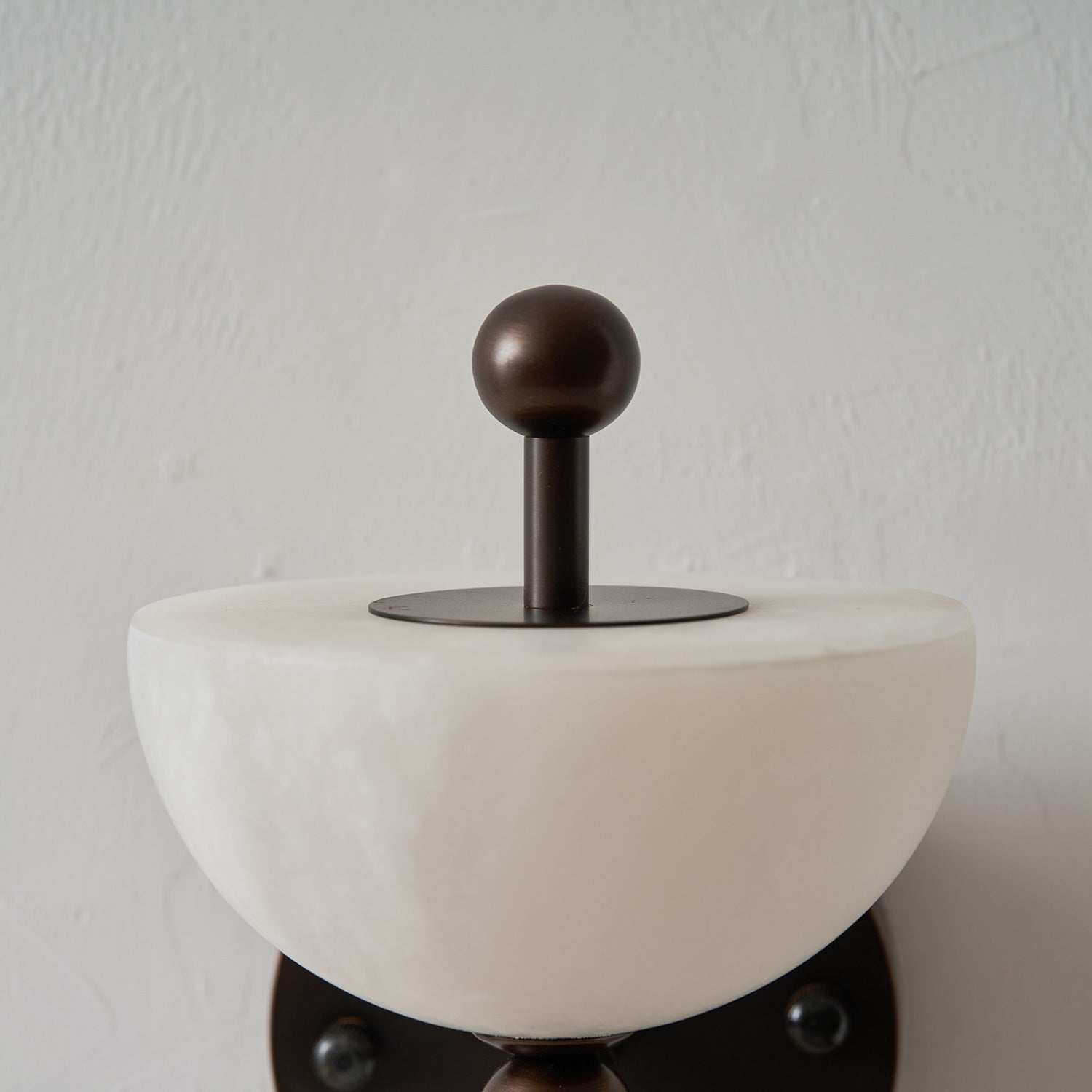Full product view of the white Lyra Wall Lamp.