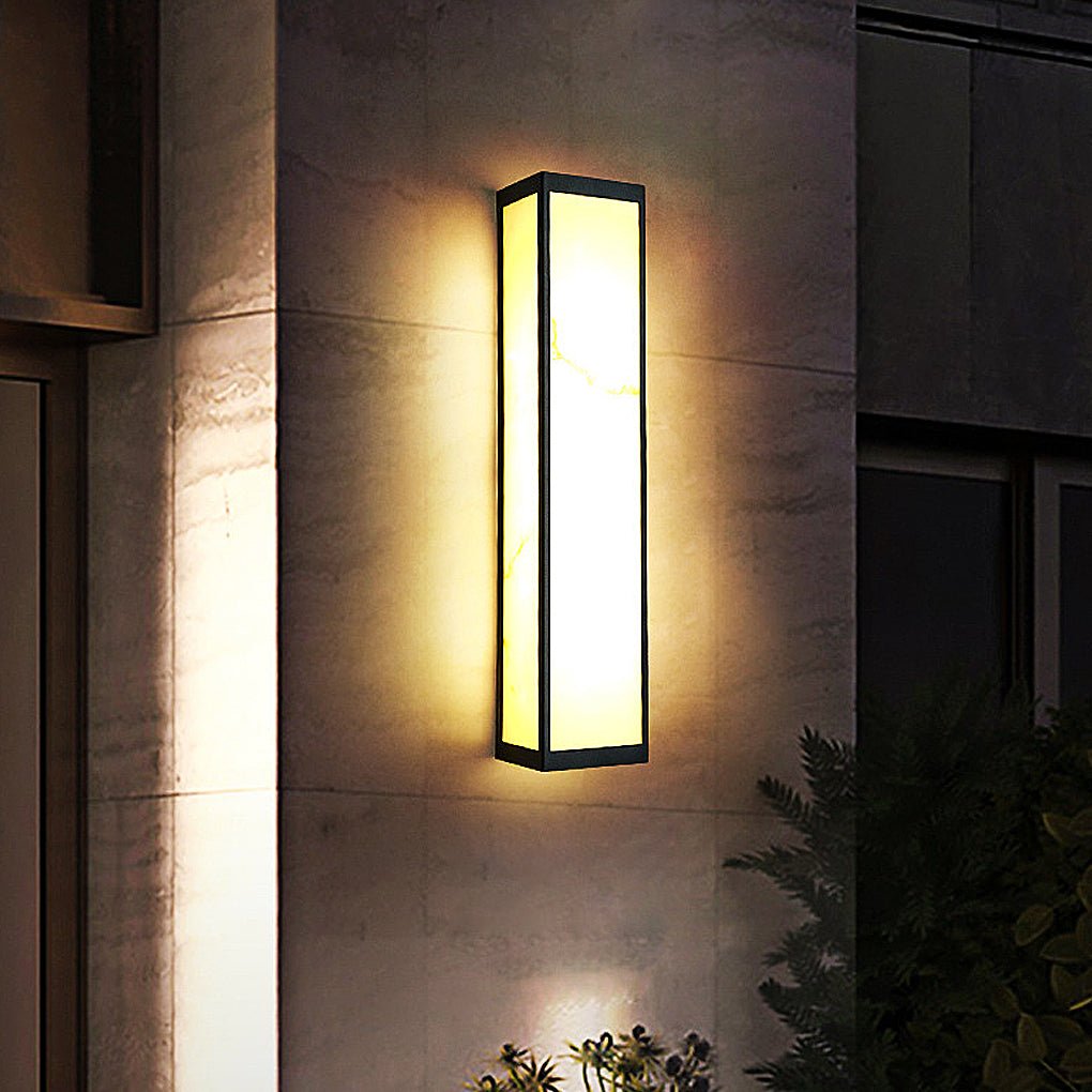 Godwin Rectangle LED Steel Outdoor Wall Mounted Lights