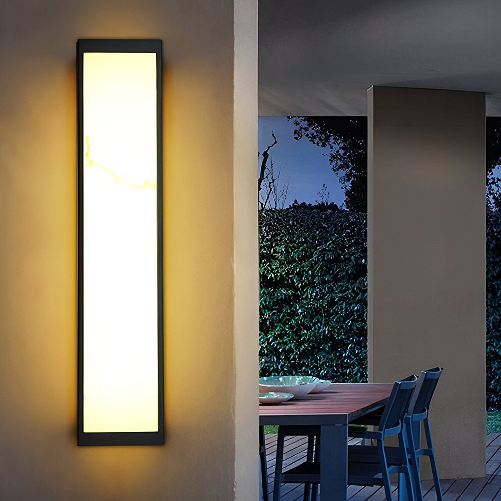 Godwin Rectangle LED Steel Outdoor Wall Mounted Lights