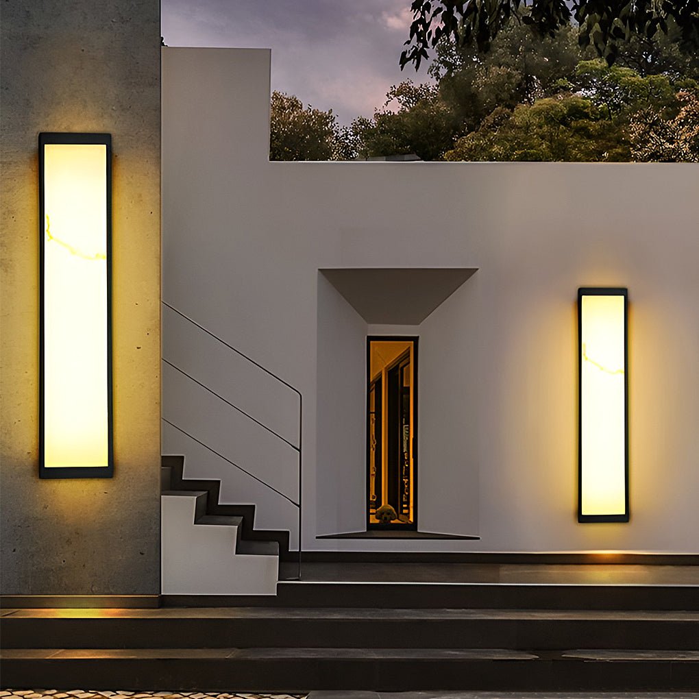 Godwin Rectangle LED Steel Outdoor Wall Mounted Lights