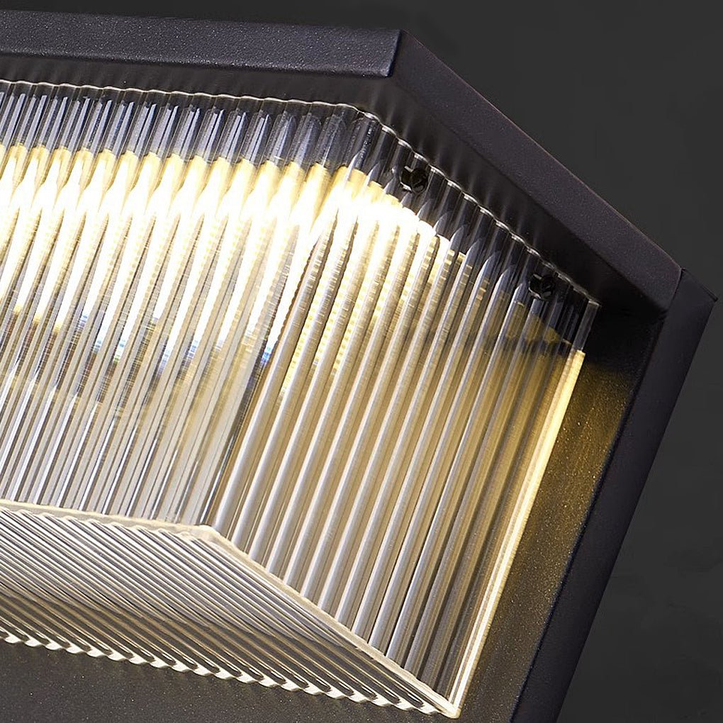 Leonard Striped Modern Outdoor Wall Lights