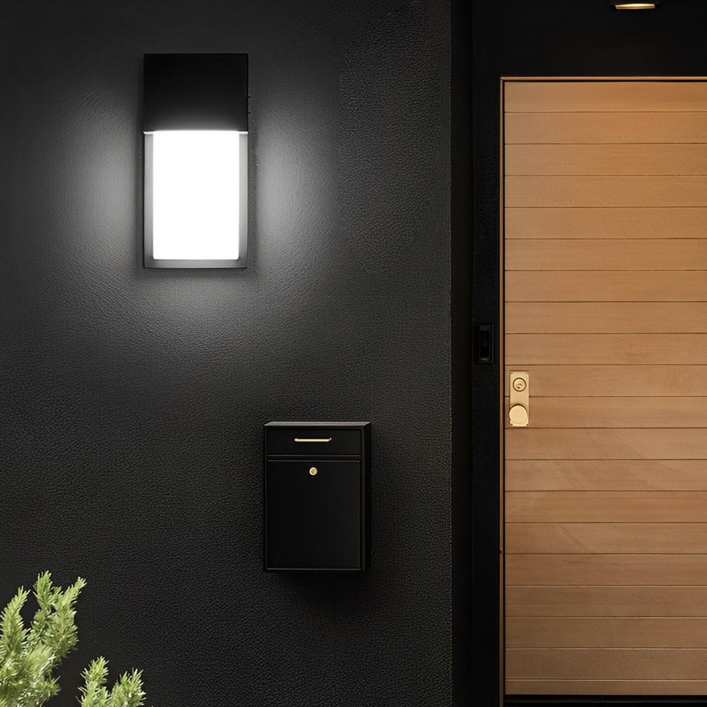 Mona Rectangular LED Modern Outdoor Wall Light Fixture