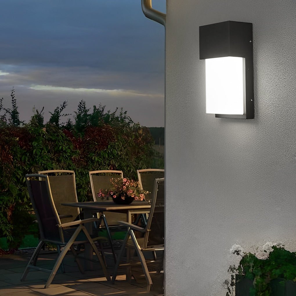 Mona Rectangular LED Modern Outdoor Wall Light Fixture