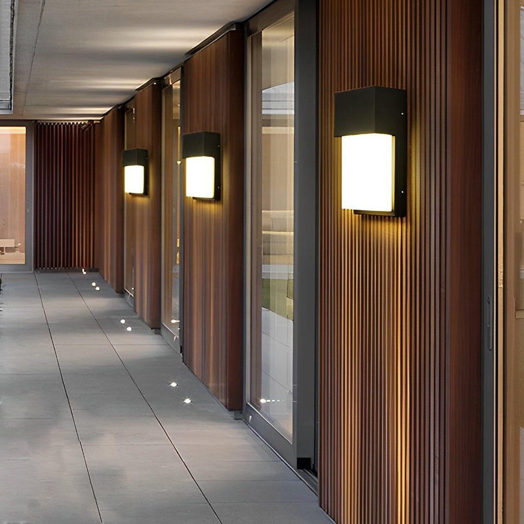 Mona Rectangular LED Modern Outdoor Wall Light Fixture