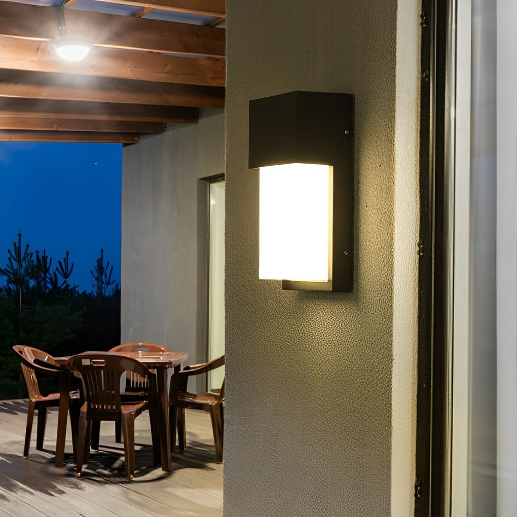 Mona Rectangular LED Modern Outdoor Wall Light Fixture
