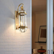 Eden Retro Creative European Copper Glass Outdoor Wall Lights