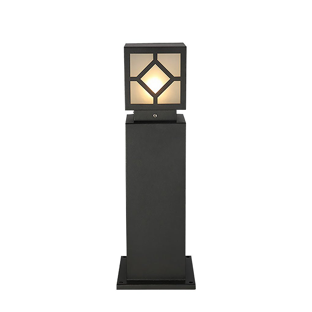 Whitney Elegant Bollard Retro European Glass Outdoor Light