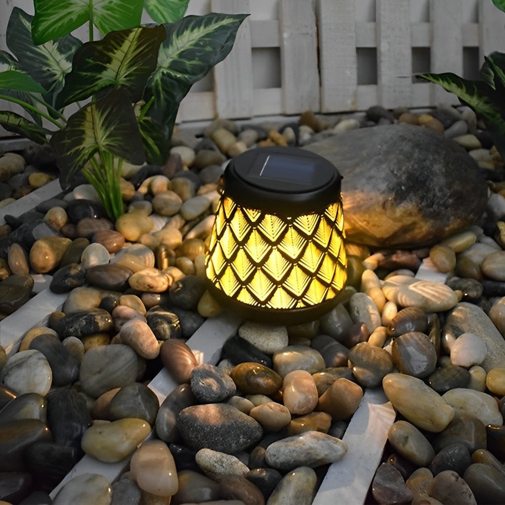 Saena Retro Mesh Solar Outdoor Hanging Lights