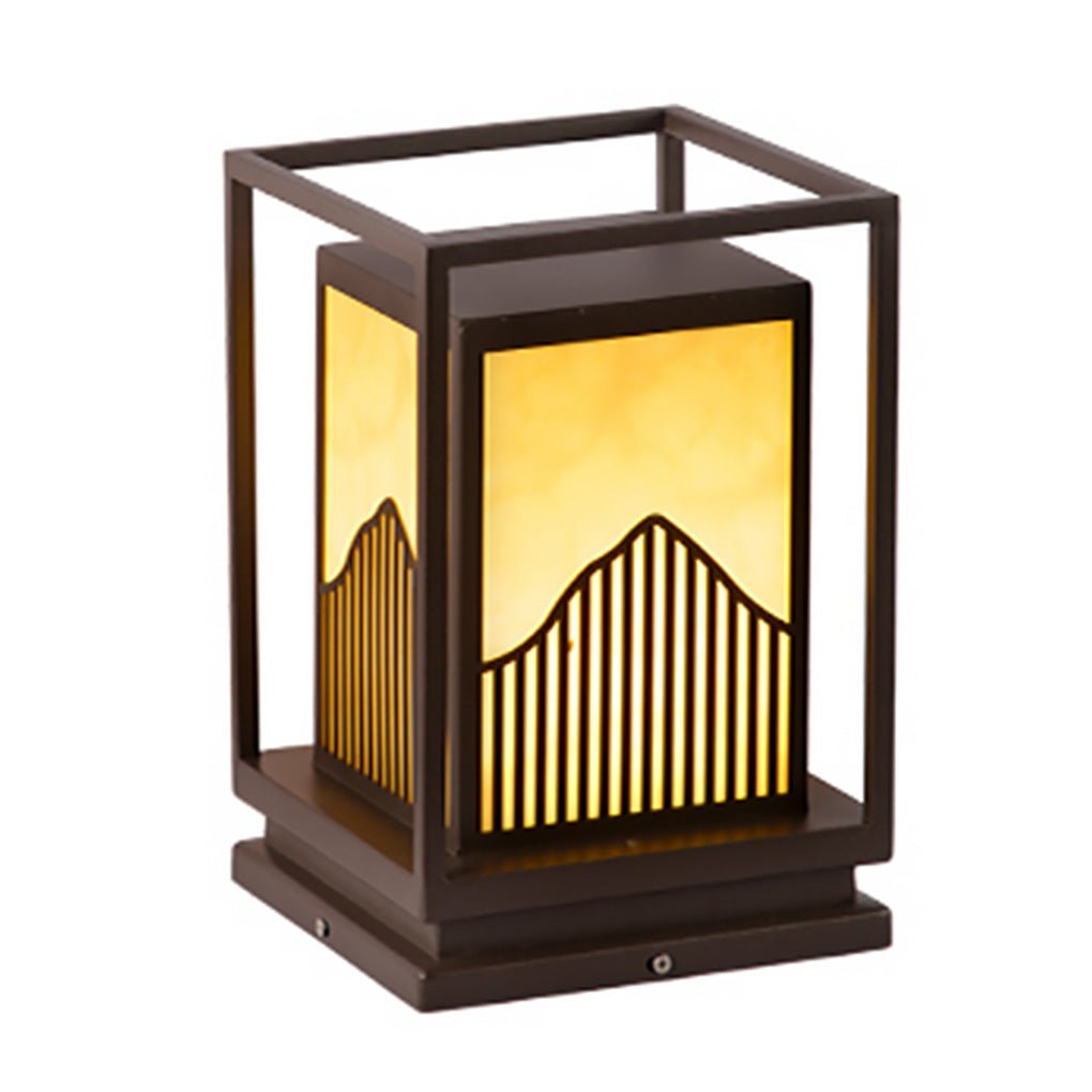 Samantha Elegant Classic Square Marble Outdoor Light