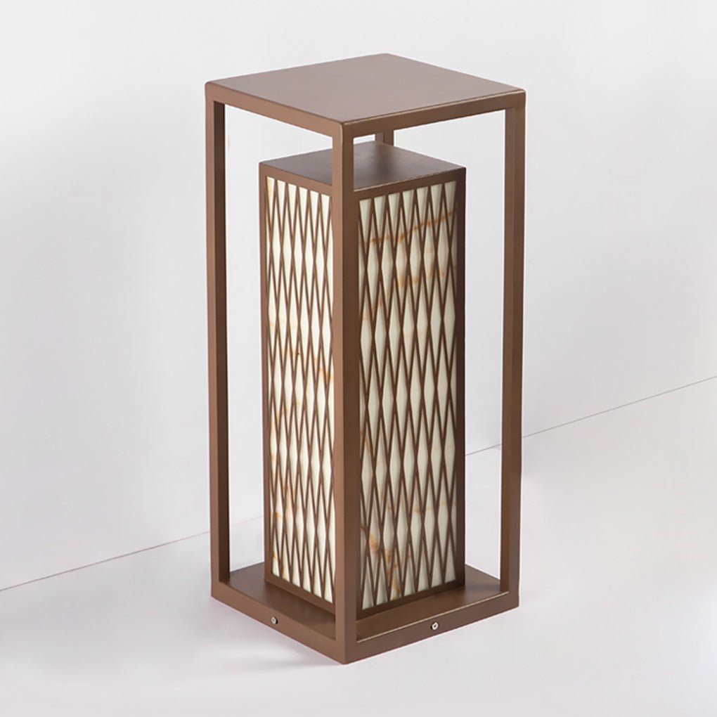 Dale Classic Asian Courtyard Marble LED Outdoor Light