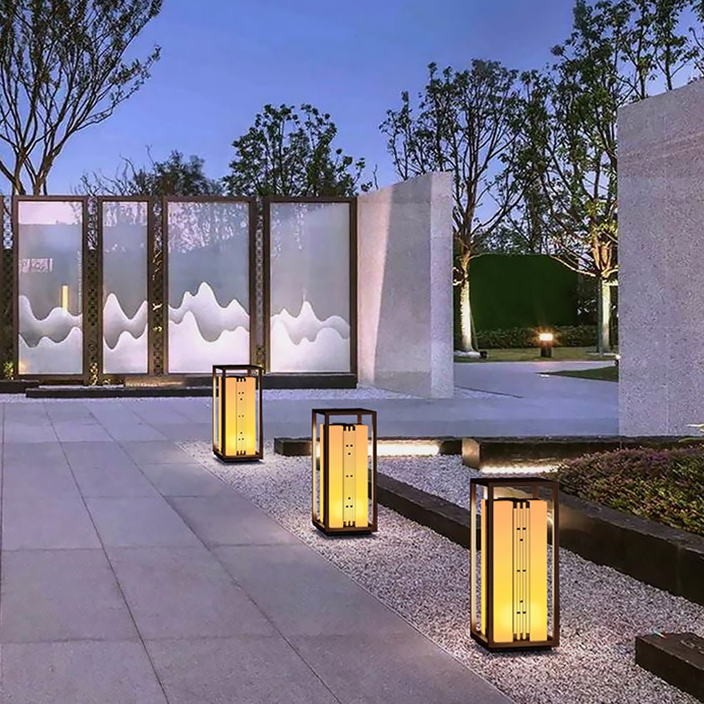 Harmoy Classic Elegant Retro Marble Outdoor Lamp