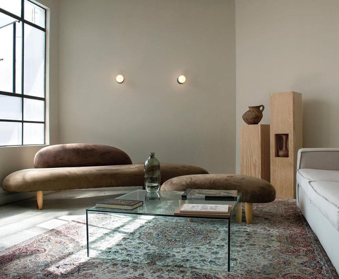 Lustra Wall Lamp Concrete Opal Glass-Neutral Decor