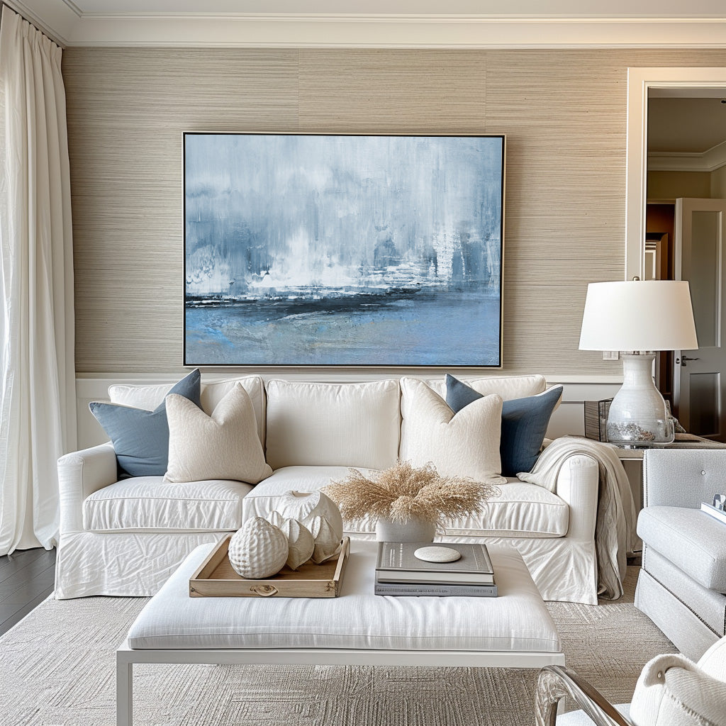 Abstract Coastal Painting ABSH51 - Neutralighting