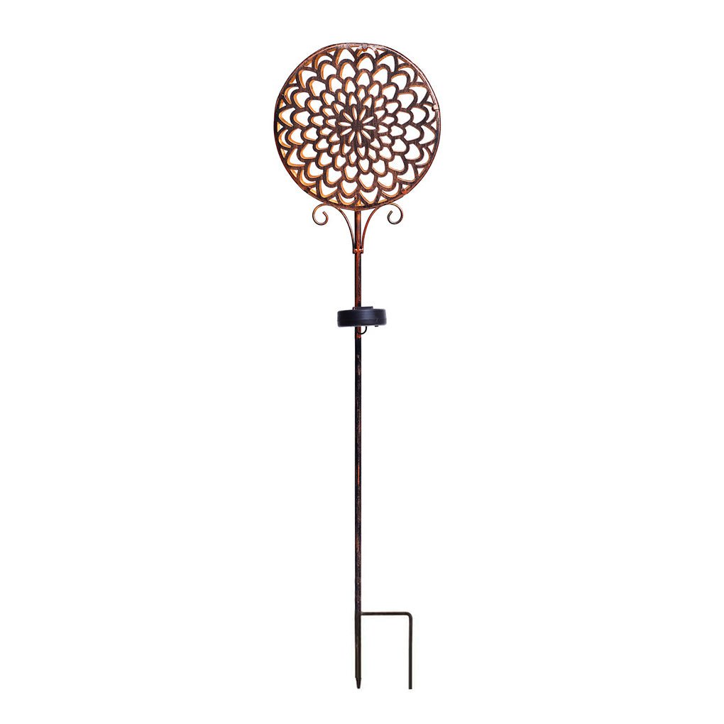 Jaon Round Hollow Solar Flower Outdoor Lights