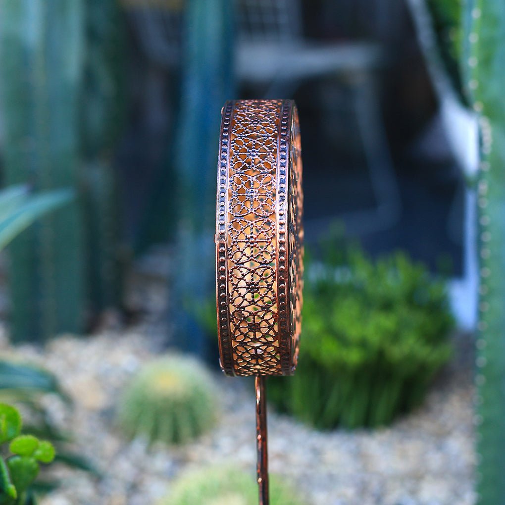 Jaon Round Hollow Solar Flower Outdoor Lights