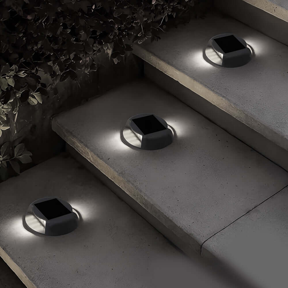 Enduran Round Solar LED Step/Deck ABS Outdoor Light