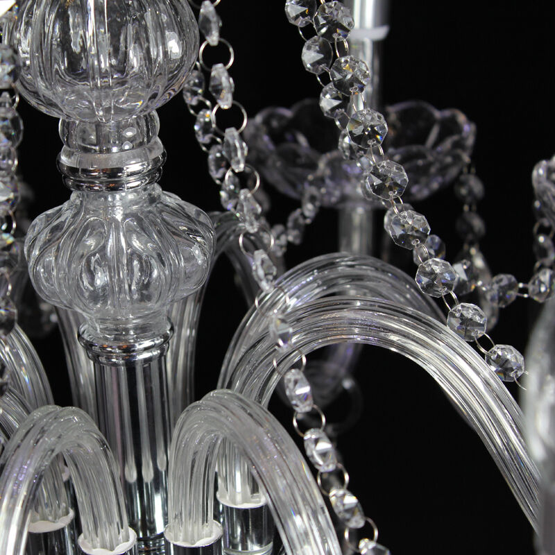 Silva Luxury Candlestick Clear Crystal Chandelier