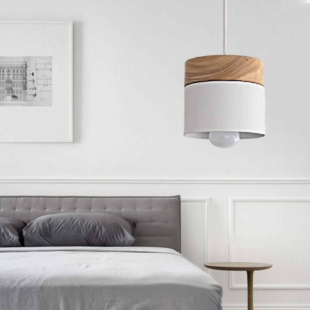 Valentina Modern Can Shape Metal/Wood Pendant Light - Neutral Decor