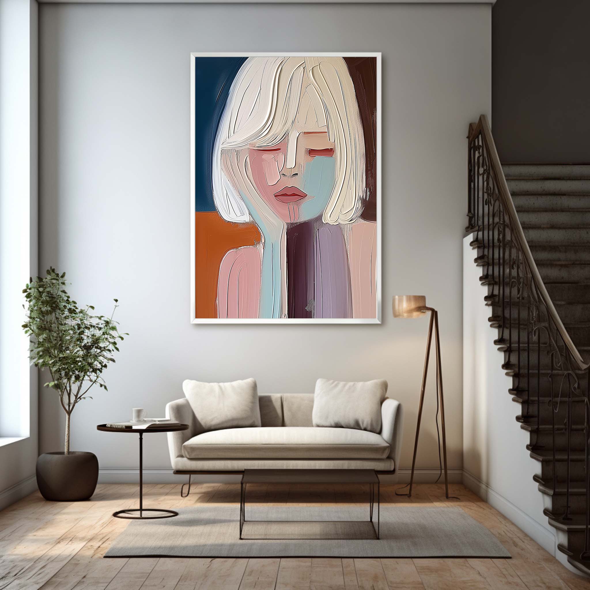 Plaster Art Texture Painting SG256 - Neutralighting