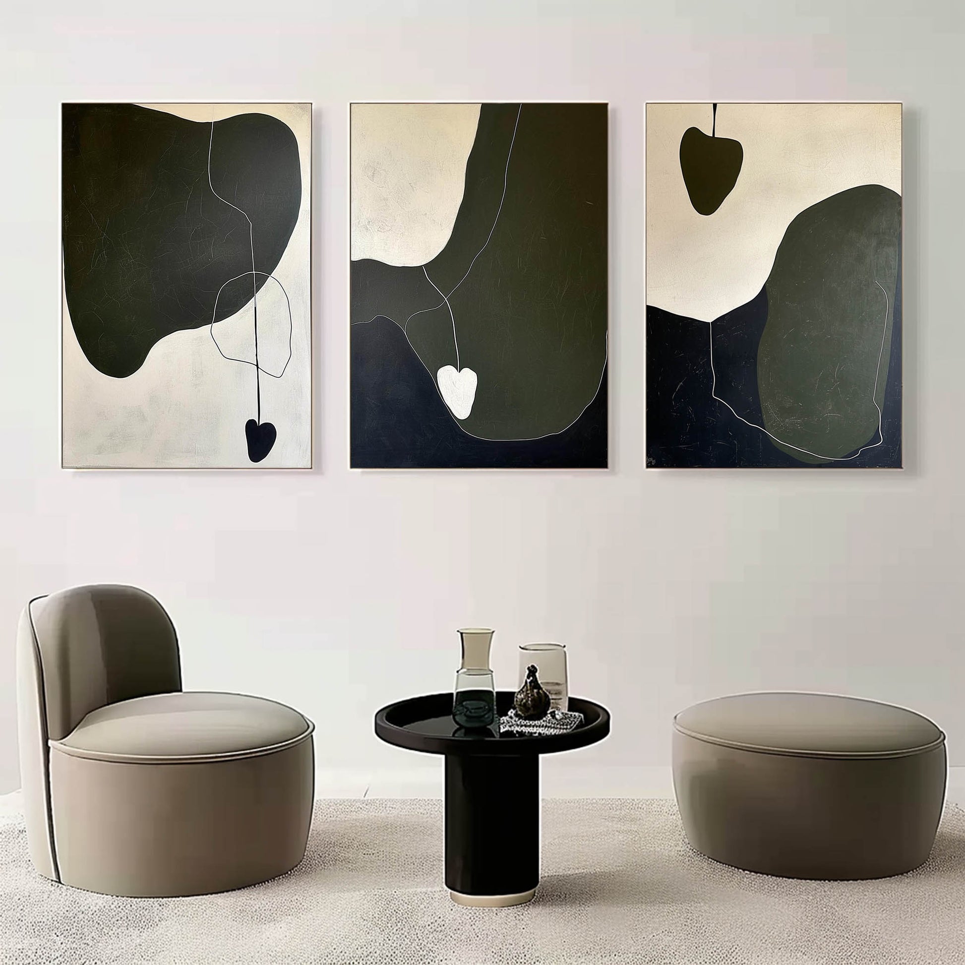 Abstract Painting Set of 3 SP153 - Neutralighting