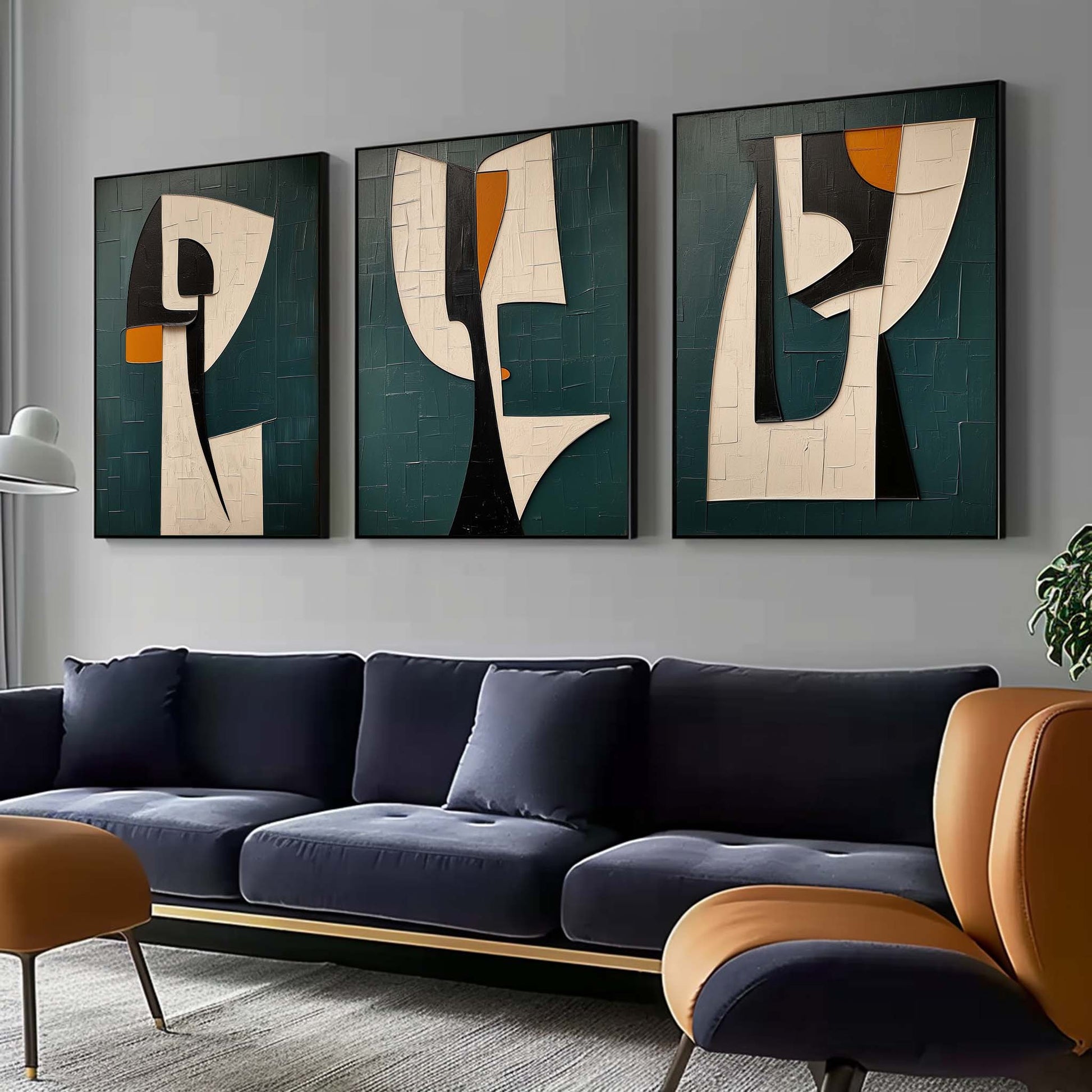 Abstract Painting Set of 3 SP149 - Neutralighting