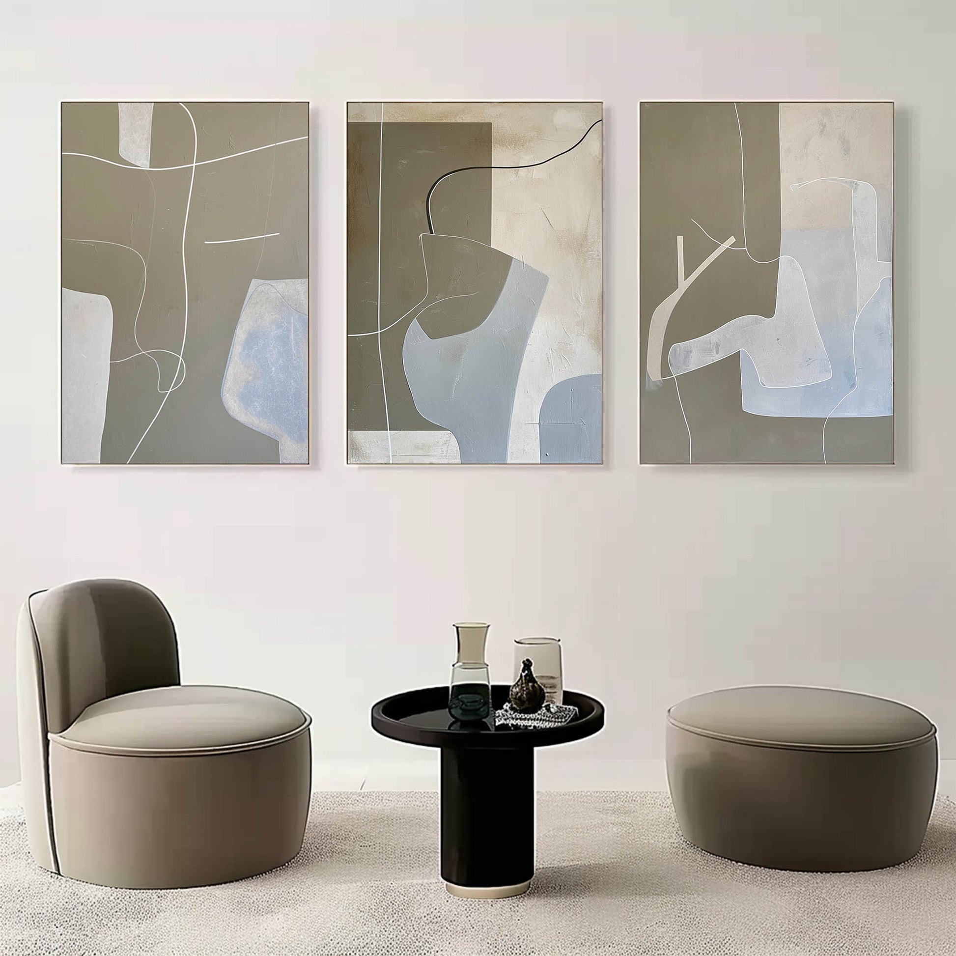 Abstract Painting Set of 3 SP151 - Neutralighting