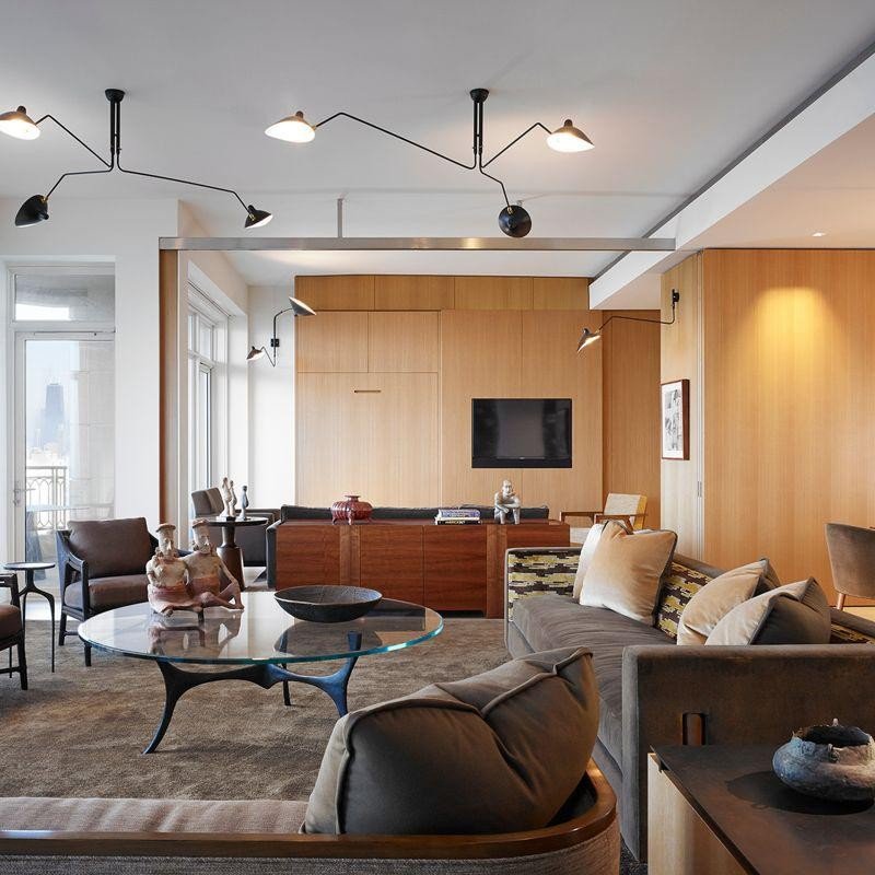 Lustra Ceiling Light Three Arm Minimalist-Neutral Decor
