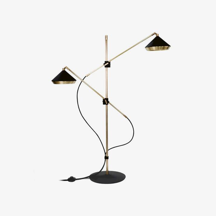 Mylirir Art Deco Brass Floor Lamp-Neutral Decor