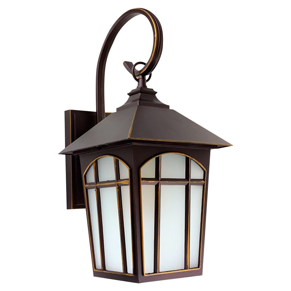 Zachari Retro Modern Glass Outdoor Wall Lights