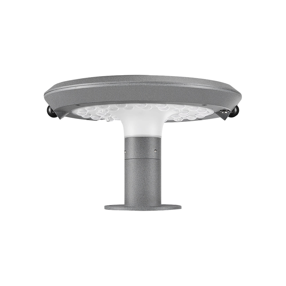 Vanda Simple Round LED Solar LED Outdoor Post Light