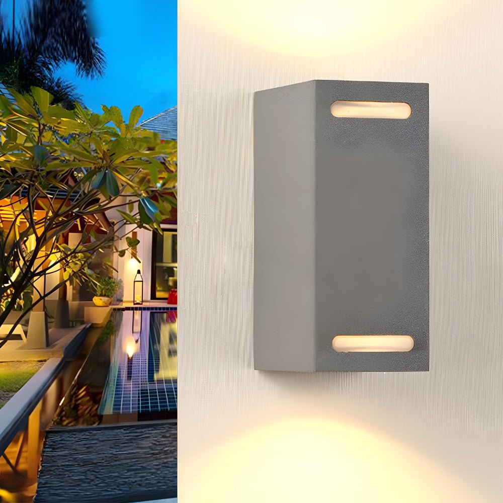 Nia Simple Square LED Outdoor Wall Lights