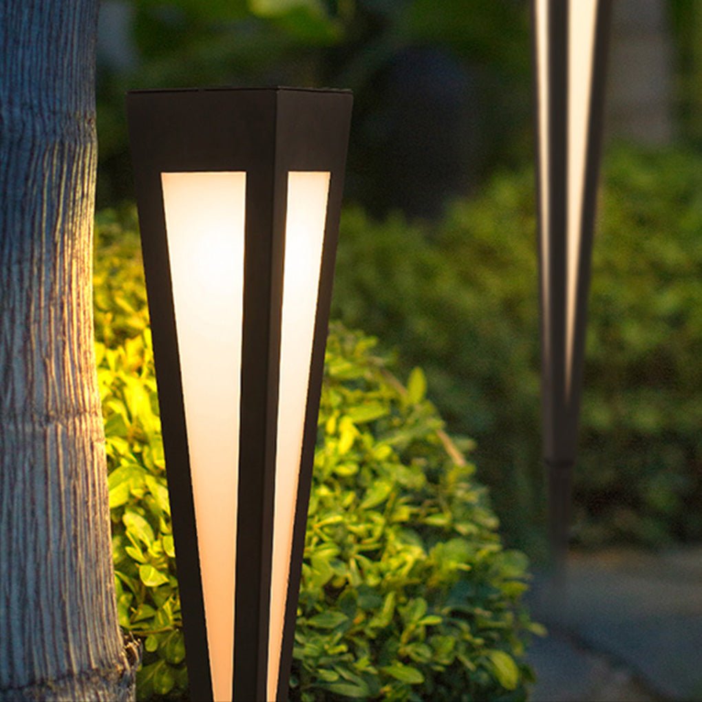 Migh RGB Square Top Conical Outdoor Lawn Light