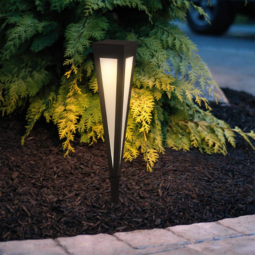 Migh RGB Square Top Conical Outdoor Lawn Light