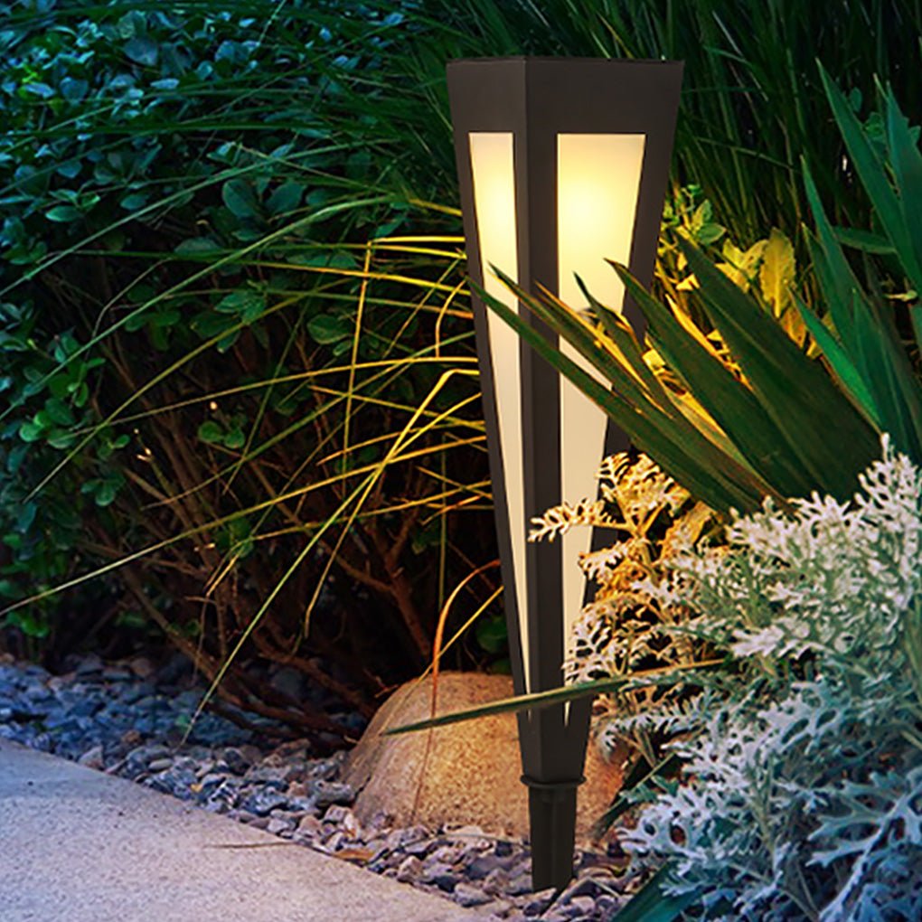 Migh RGB Square Top Conical Outdoor Lawn Light