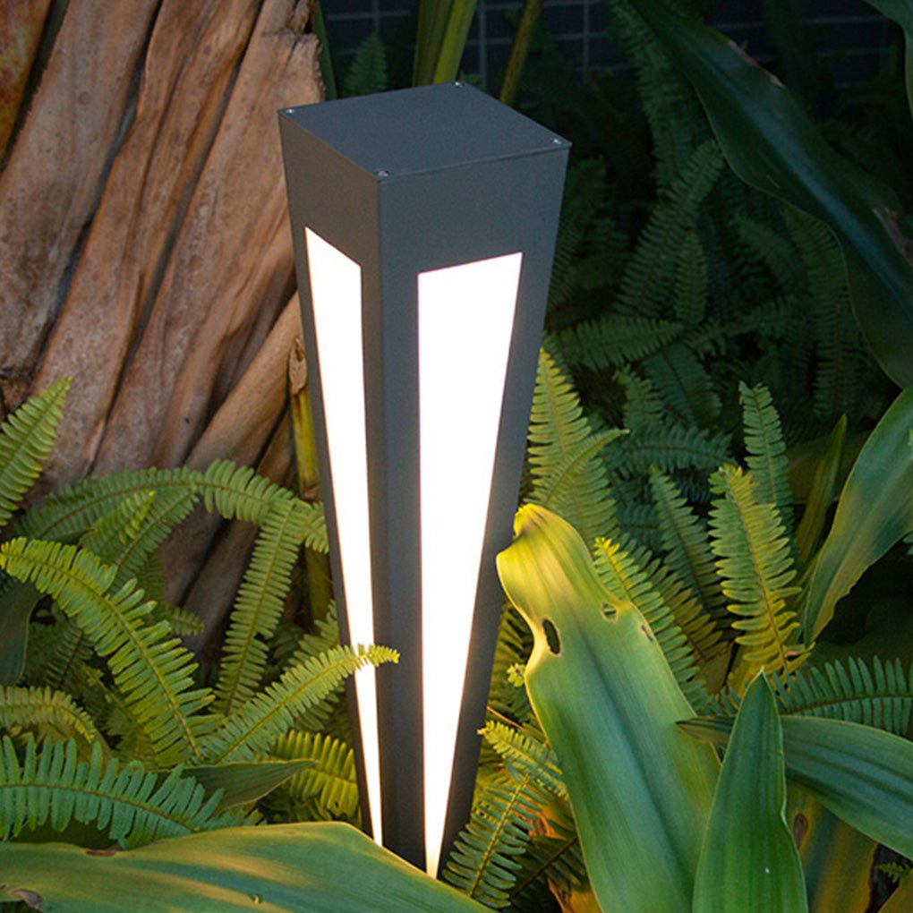 Migh RGB Square Top Conical Outdoor Lawn Light