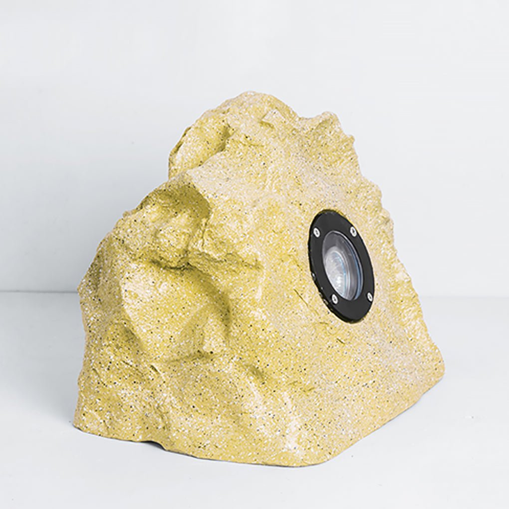 Walton Stone-Inspired Warm Illumination Resin Outdoor Light