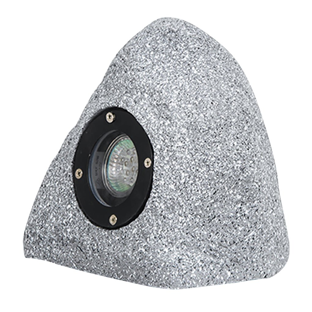 Walton Stone-Inspired Warm Illumination Resin Outdoor Light