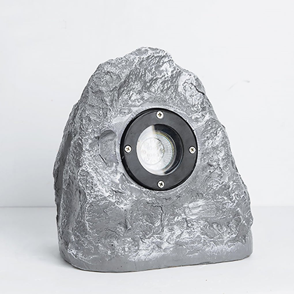 Walton Stone-Inspired Warm Illumination Resin Outdoor Light