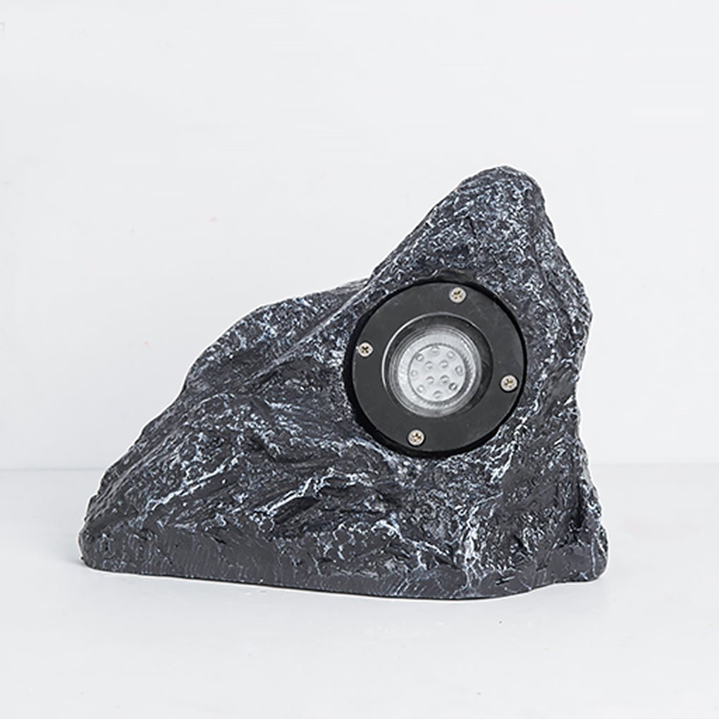 Walton Stone-Inspired Warm Illumination Resin Outdoor Light