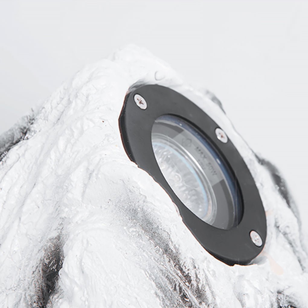 Walton Stone-Inspired Warm Illumination Resin Outdoor Light